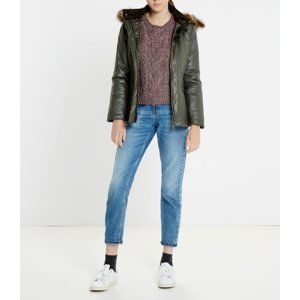Pepe Jeans dámská khaki bunda Rhona s kapucí
